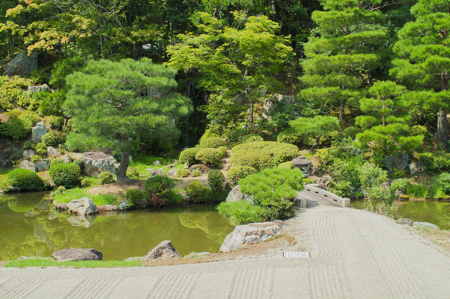 
          京都「仁和寺」の庭園写真1
      